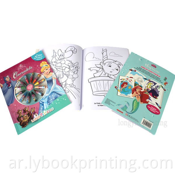 الجملة مخصصة منخفضة MOQ DIY Magic English Water Kids Learning Drawing Coloring Paint Book Printing Set for Children